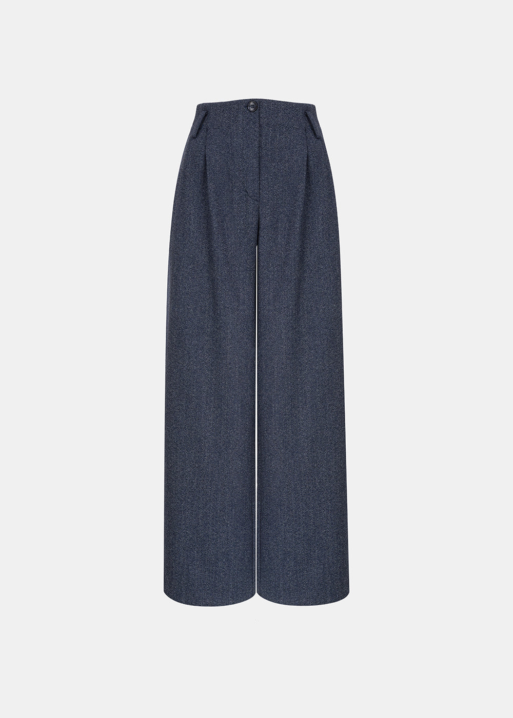 SERIOUS WOOLEN PANTS NAVY