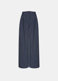 SERIOUS WOOLEN PANTS NAVY