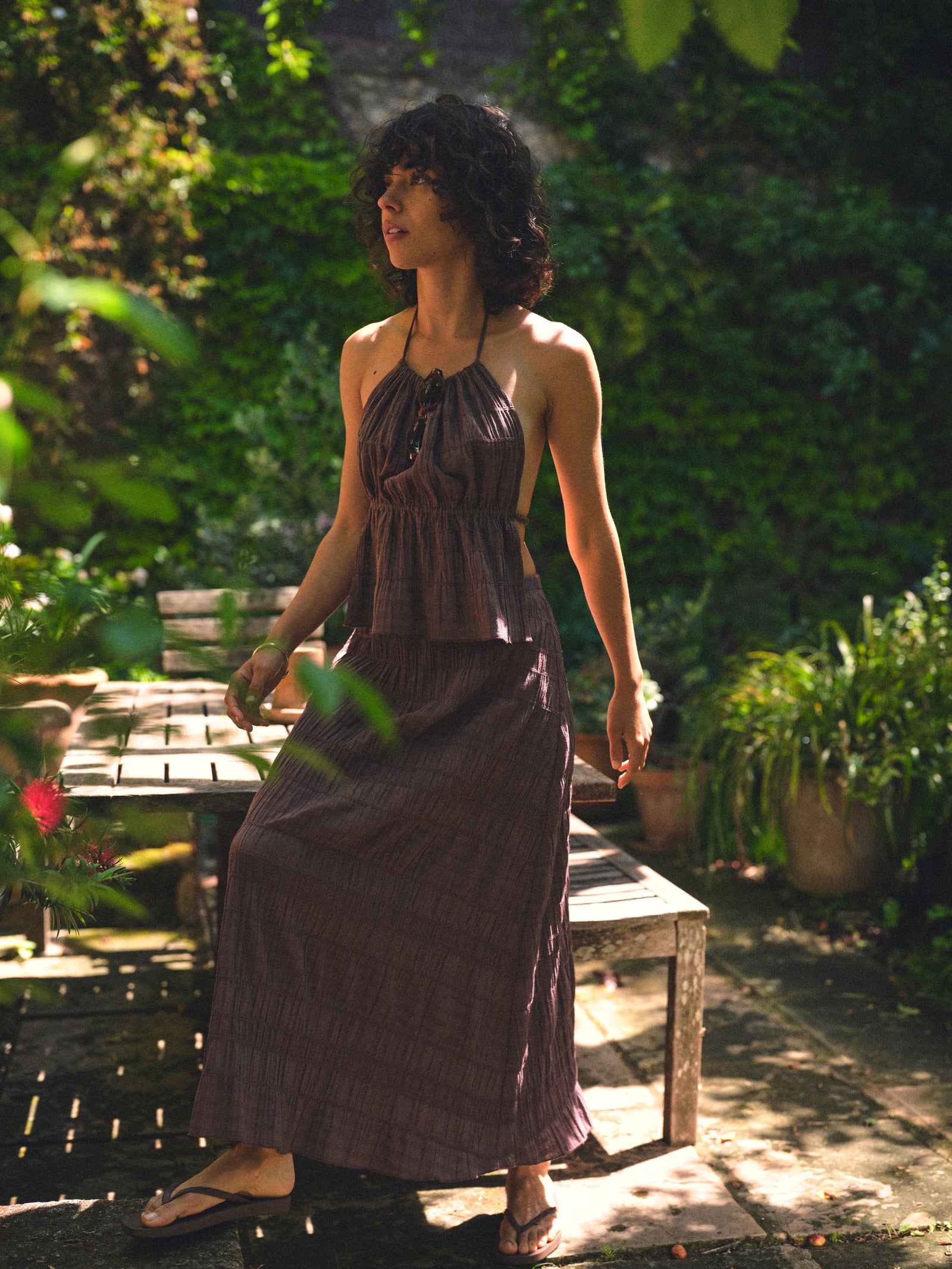 JUPE BRISA MARRON