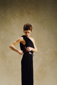 PETIT ONE-SHOULDER TOP SCHWARZ