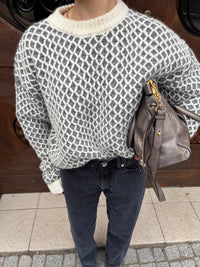SWETER DAMSKI WEŁNIANY DAYDREAM SZARY