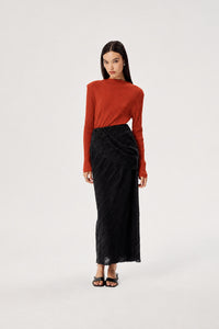 LIAISON MAXI SKIRT BLACK